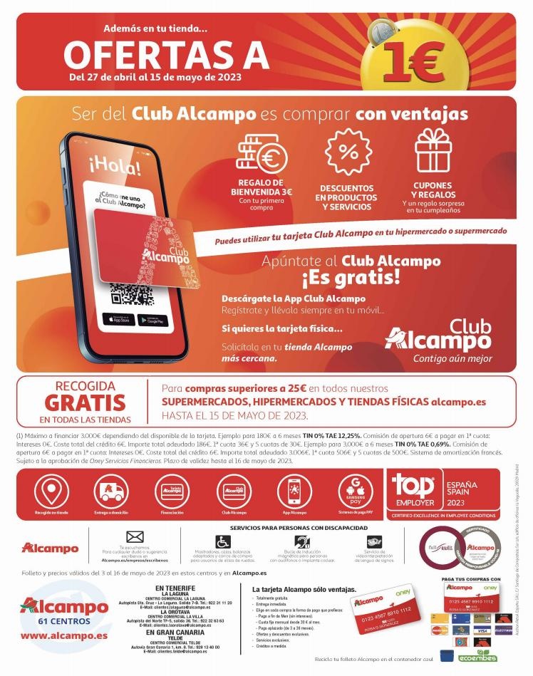 Alcampo canarias  LA PRIMAVERA de los superprecios 