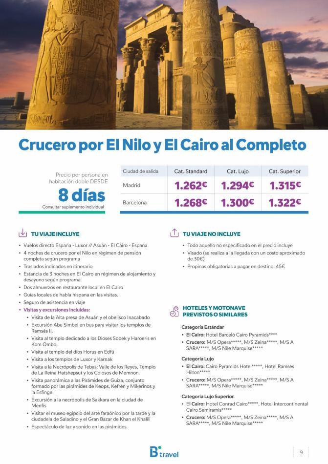 B The travel Brand canarias  Egipto 2022 