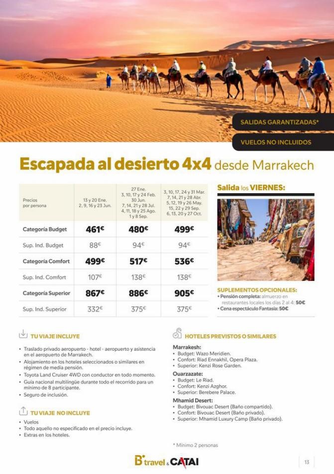 B The travel Brand canarias  Marruecos 2023 