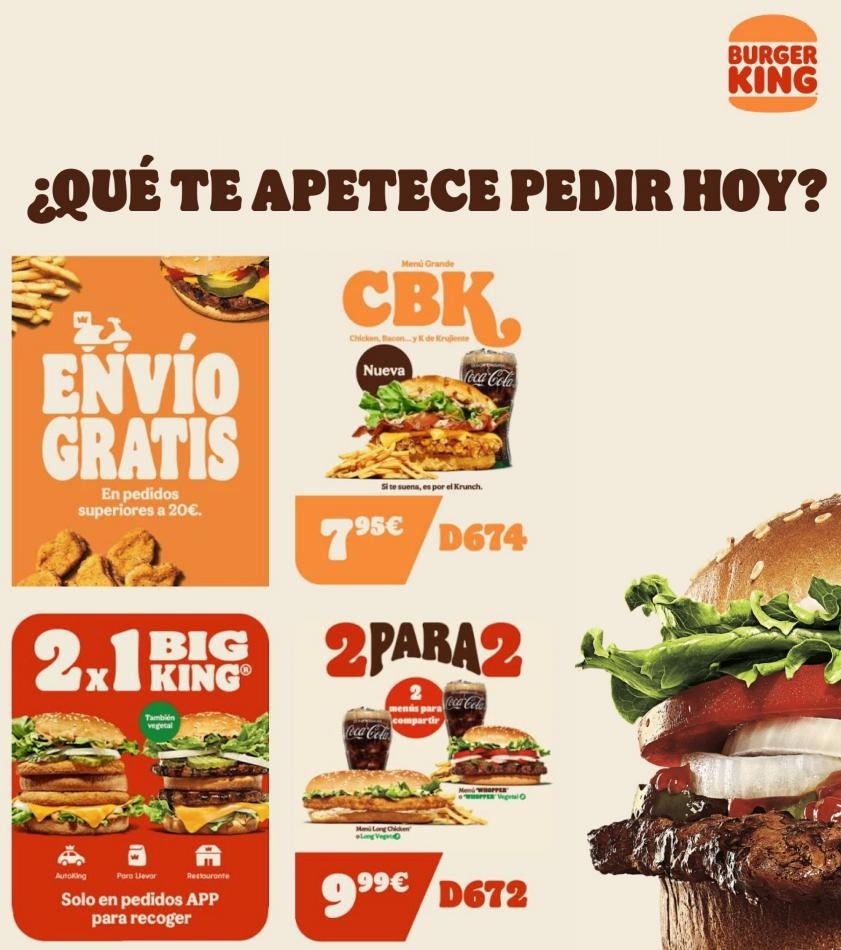 Burger King canarias  Promociones Burger King  ofertas