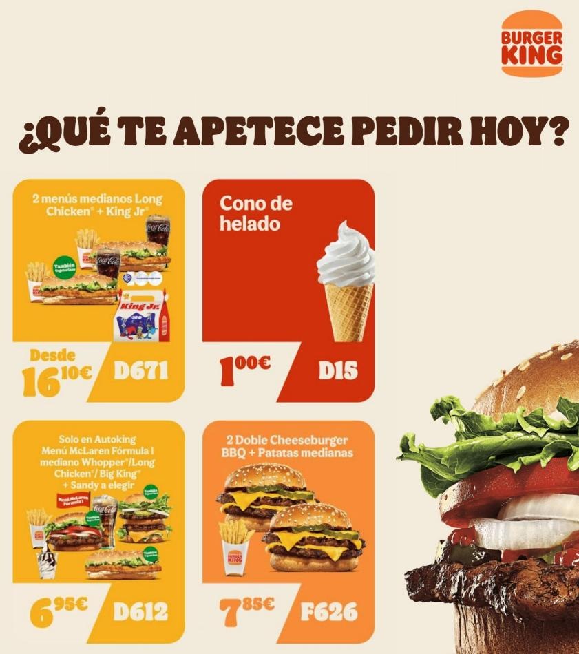 Burger King canarias  Promociones Burger King  ofertas