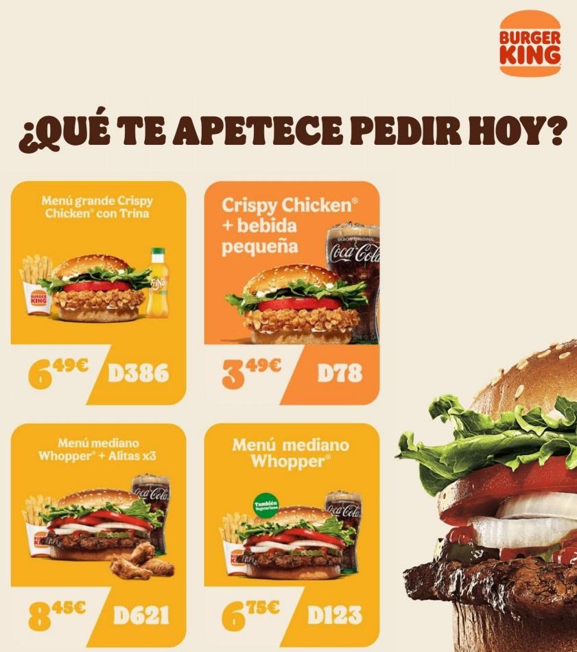 Burger King canarias  Promociones Burger King  ofertas