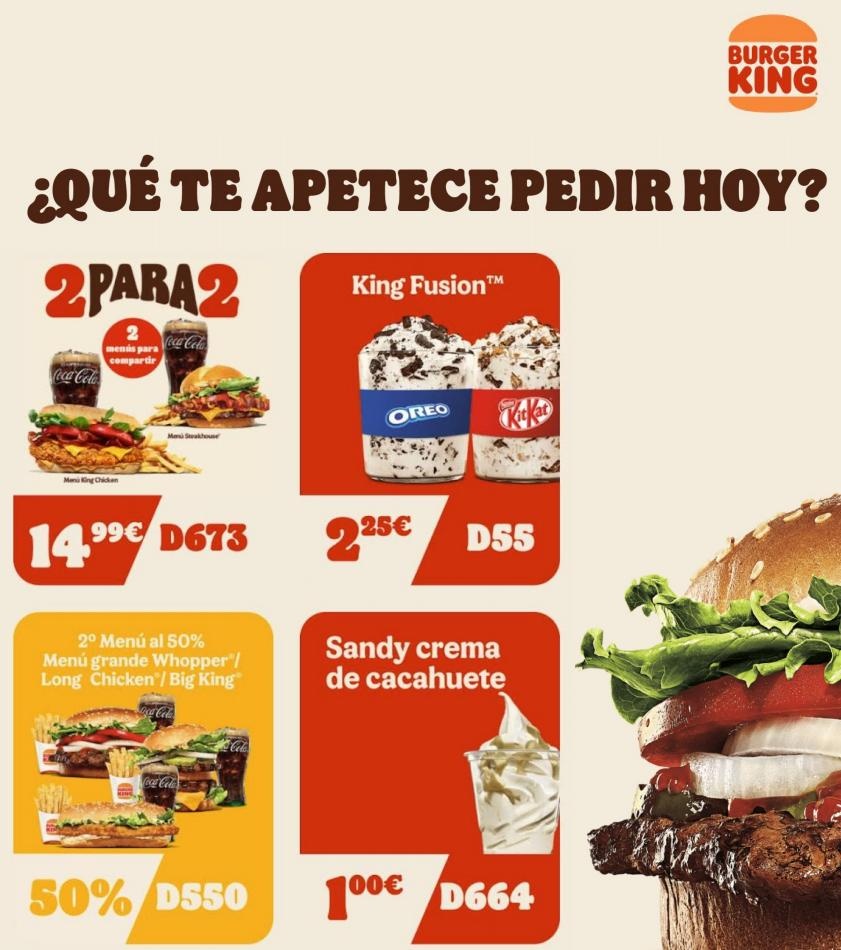 Burger King canarias  Promociones Burger King  ofertas