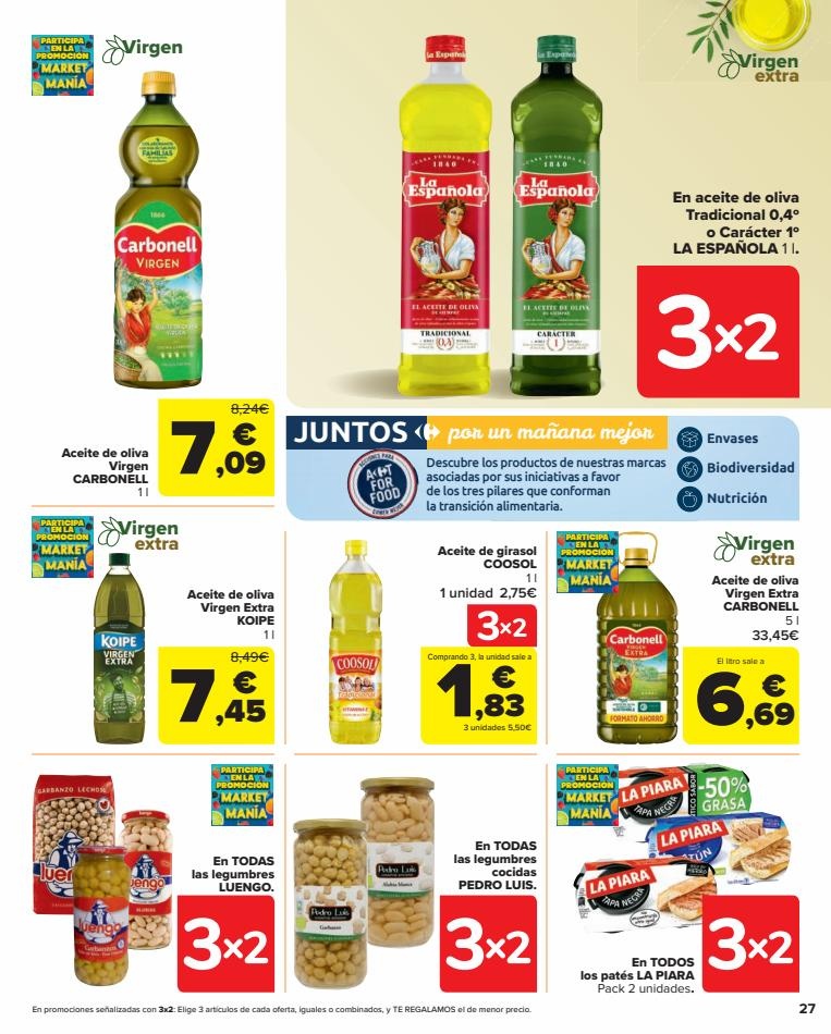 Carrefour canarias  3x2 (Alimentación, Drogueria, Perfumeria y comida de animales) 