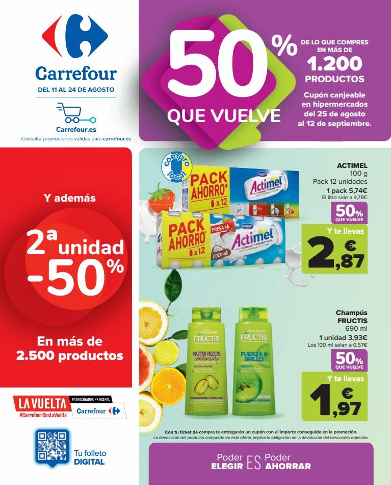Carrefour canarias  50% Que Vuelve (Alimentación) 