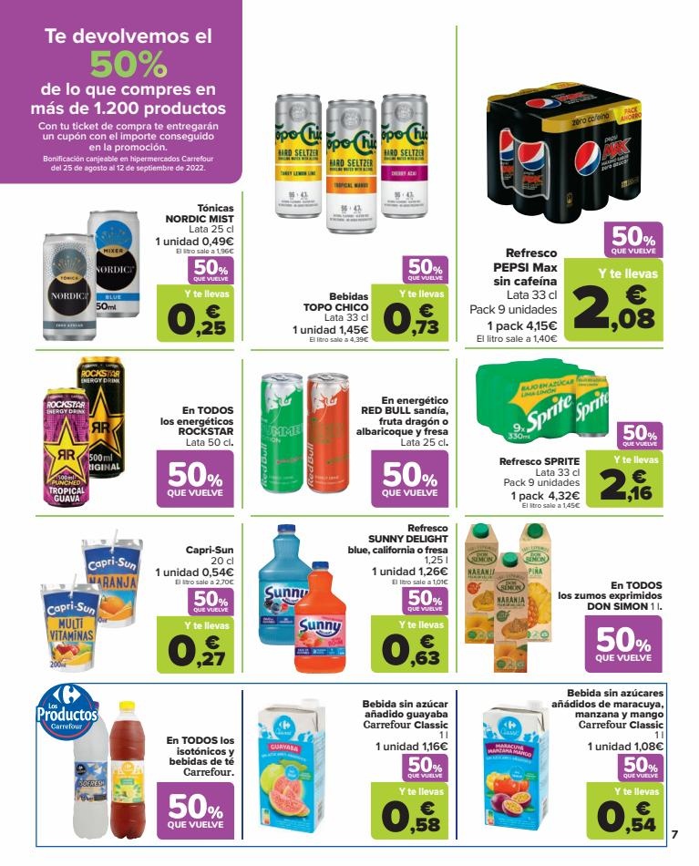 Carrefour canarias  50% Que Vuelve (Alimentación) 