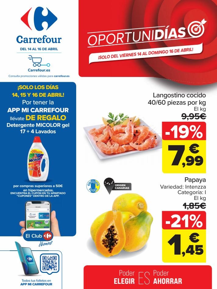 Carrefour canarias  OPORTUNIDIAS 