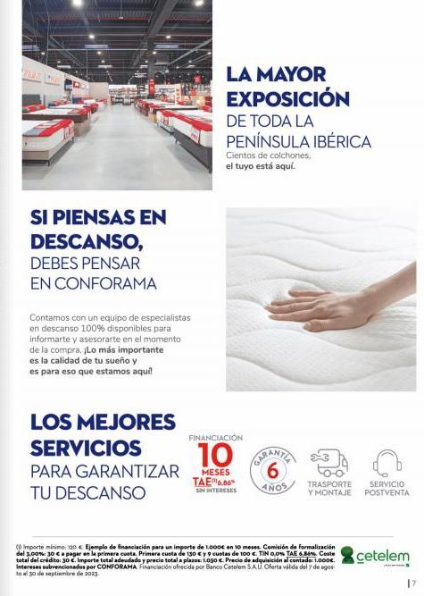 Conforama canarias  El descanso de tus sueños  ofertas