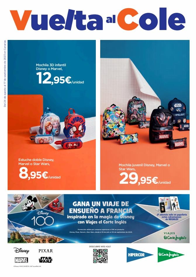 Hipercor canarias  Vuelta al cole 