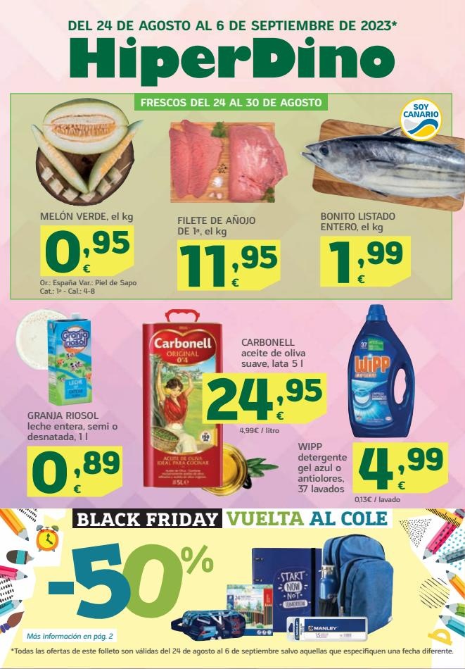 HiperDino canarias  Ofertas desde el 24 de agosto 