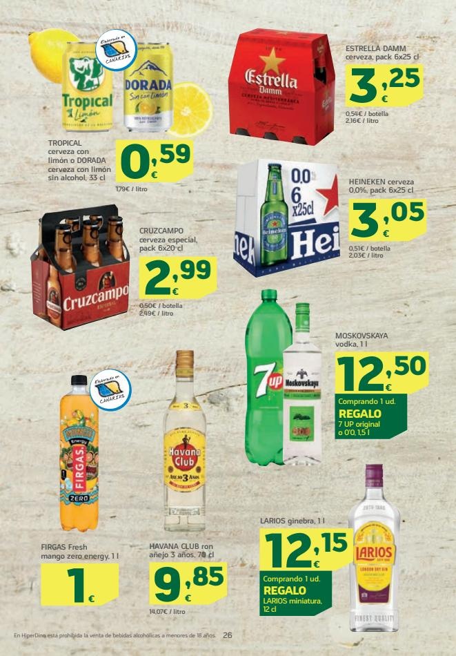 HiperDino canarias  Ofertas desde el 24 de agosto 