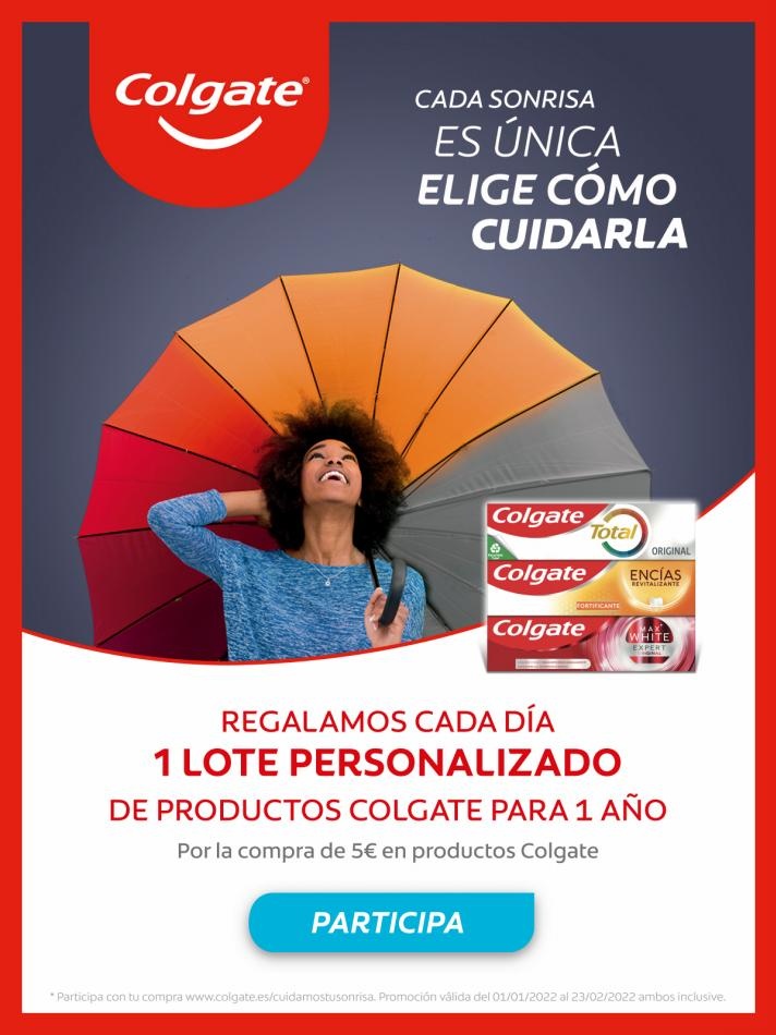 Mercadona canarias  ¡Gana un lote personalizado con COLGATE! 