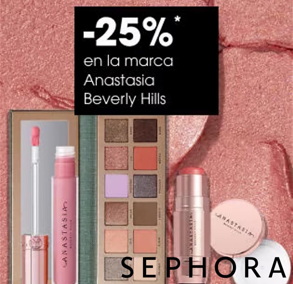 Sephora canarias  -25% en la marca Anastasia Beverly hills 