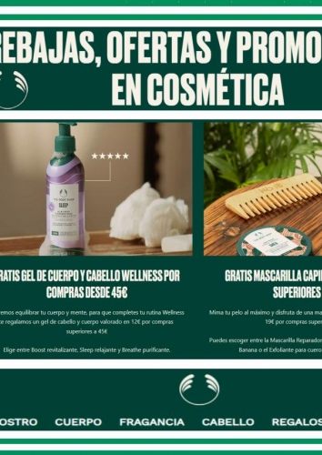 The Body Shop  canarias  Rebajas y Promociones en Cosmética 