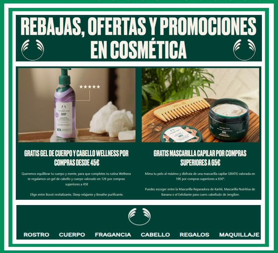 The Body Shop  canarias  Rebajas y Promociones en Cosmética 