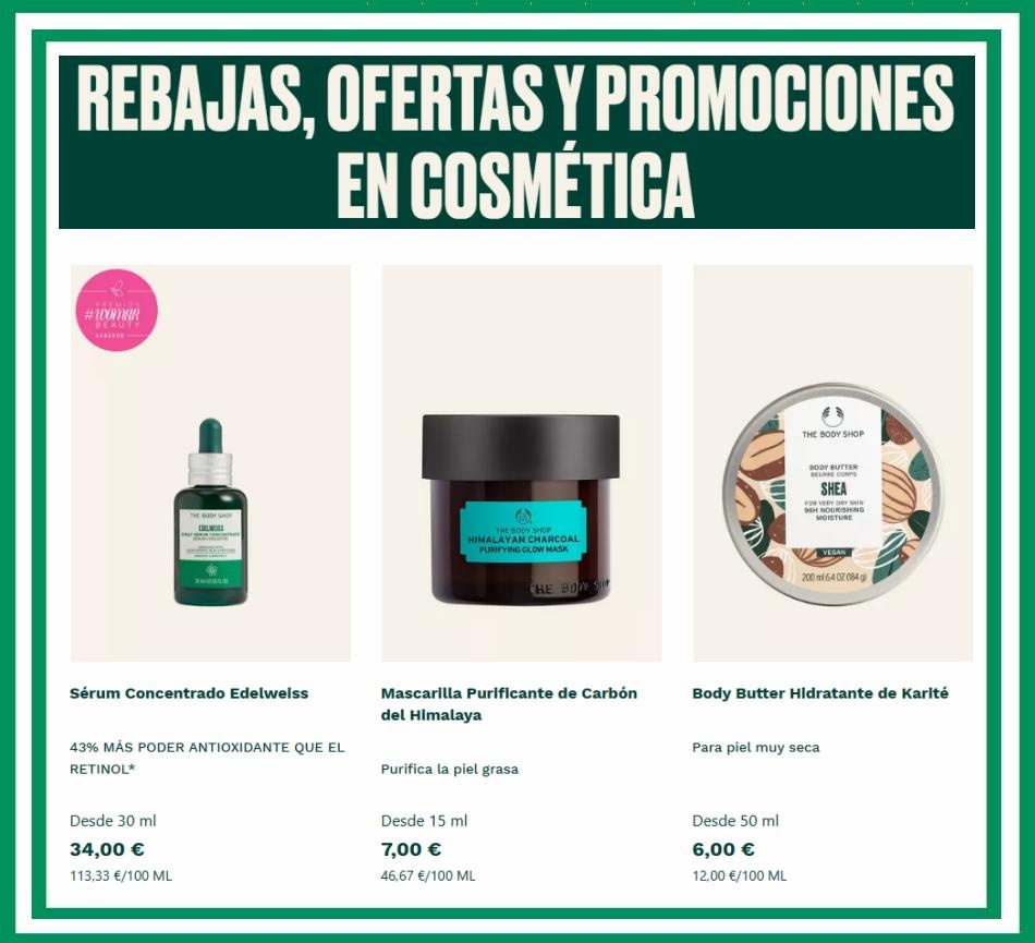 The Body Shop  canarias  Rebajas y Promociones en Cosmética 