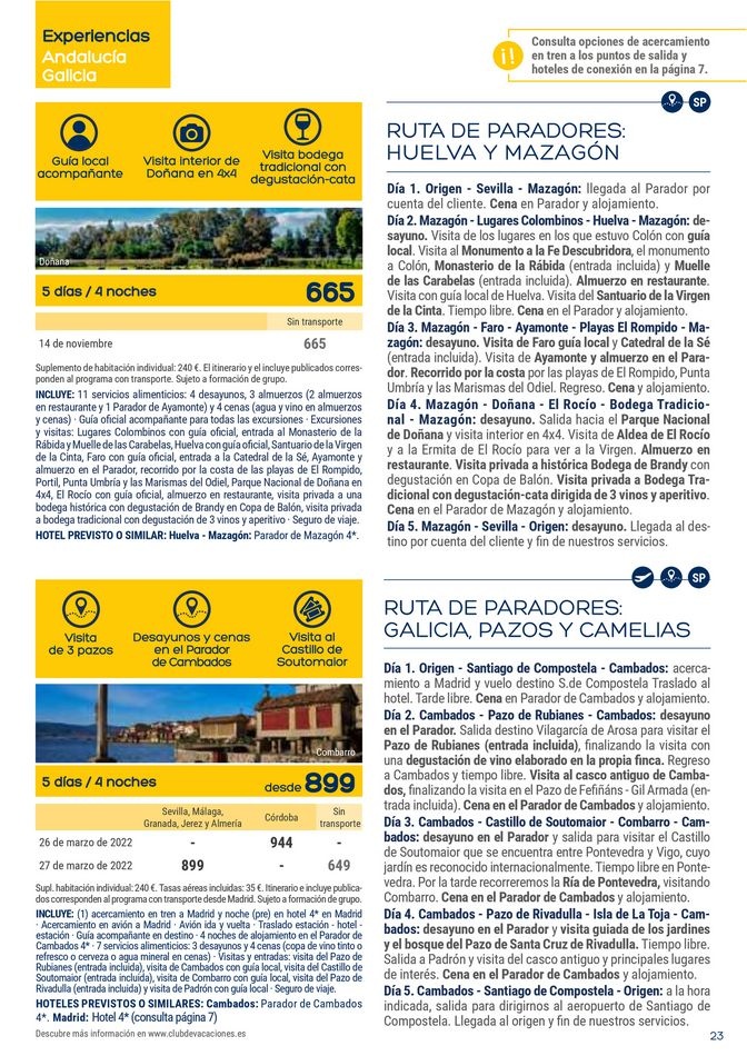 Viajes El Corte Inglés canarias  Club de Vacaciones - Andalucía 