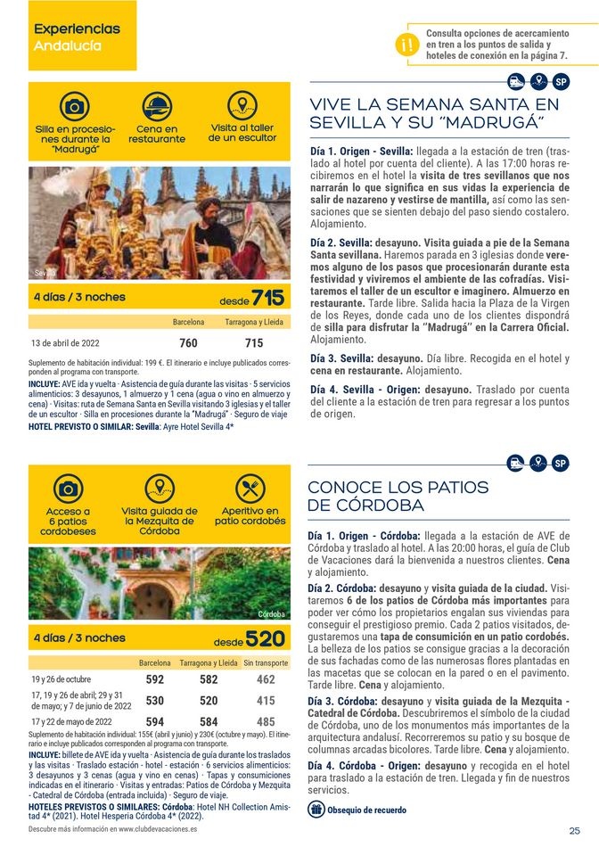 Viajes El Corte Inglés canarias  Club de Vacaciones - Cataluña y Baleares 
