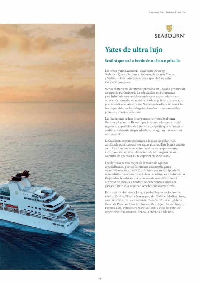 Viajes El Corte Inglés canarias  Cruceros de lujo 