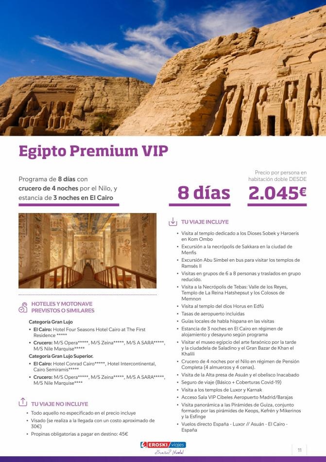Viajes Eroski canarias  Egipto 2022 
