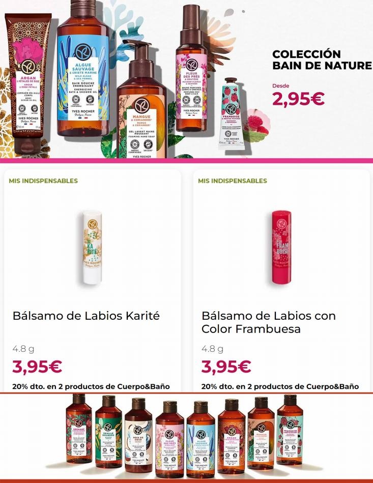 Yves Rocher canarias  20% dto productos de Cuerpo&Baño 